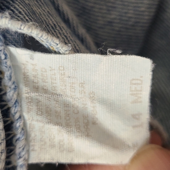 Vintage Lee Mom Jeans Womens Size 14‎ Blue High Waist Tapered Leg Denim - Picture 3 of 5